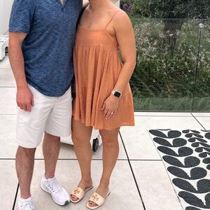 Olivaceous Rust Strappy Dress